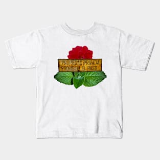 Flowery panel Kids T-Shirt